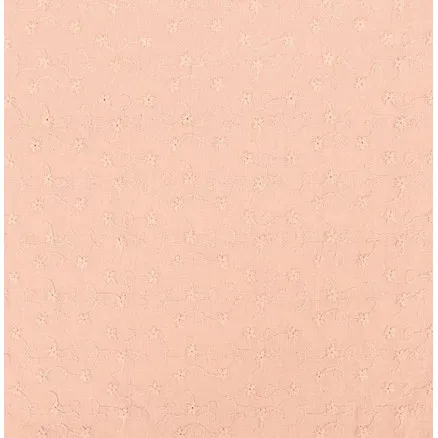 Bomullstyg m/Broderi 135cm 1613 Laxfärgad - 50cm