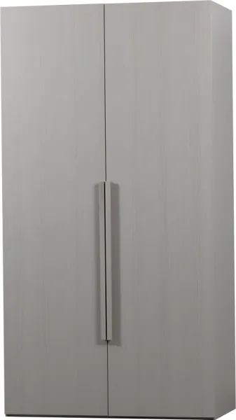 Rens, garderob, grå, H210x110x58 cm, valnöt