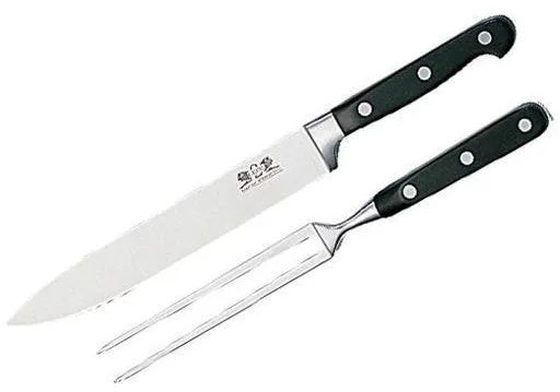 Lion Sabatier Trancherset Pluton 2 delar Stål/Svart