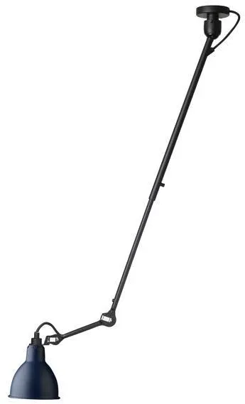 Lampe Gras N302 Taklampa Matt Svart & Matt Blå