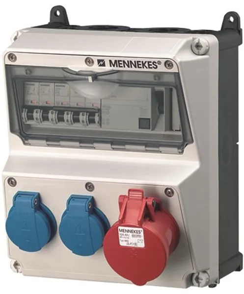 Mennekes AMAXX panel schuko 5 poler 16Aol IP44